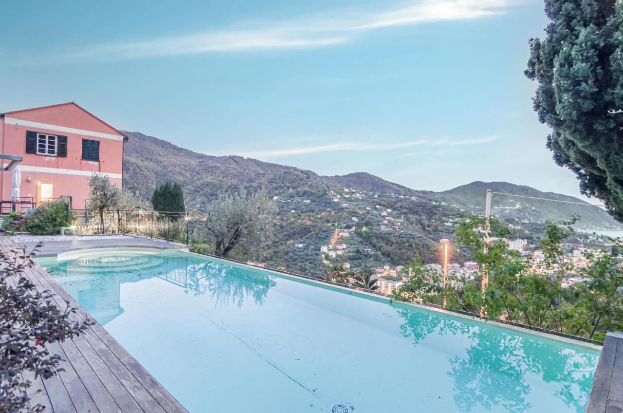 Recco Apartment With View And Pool Екстер'єр фото